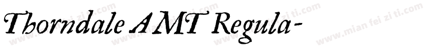 Thorndale AMT Regula字体转换